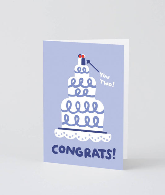 Congrats Wedding Cake Greeting Card