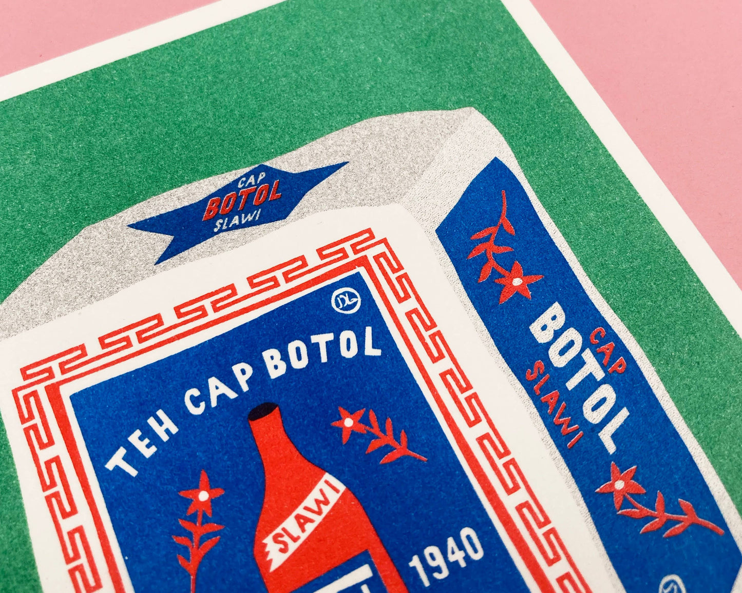 Indonesian Jasmine Tea - Risograph print