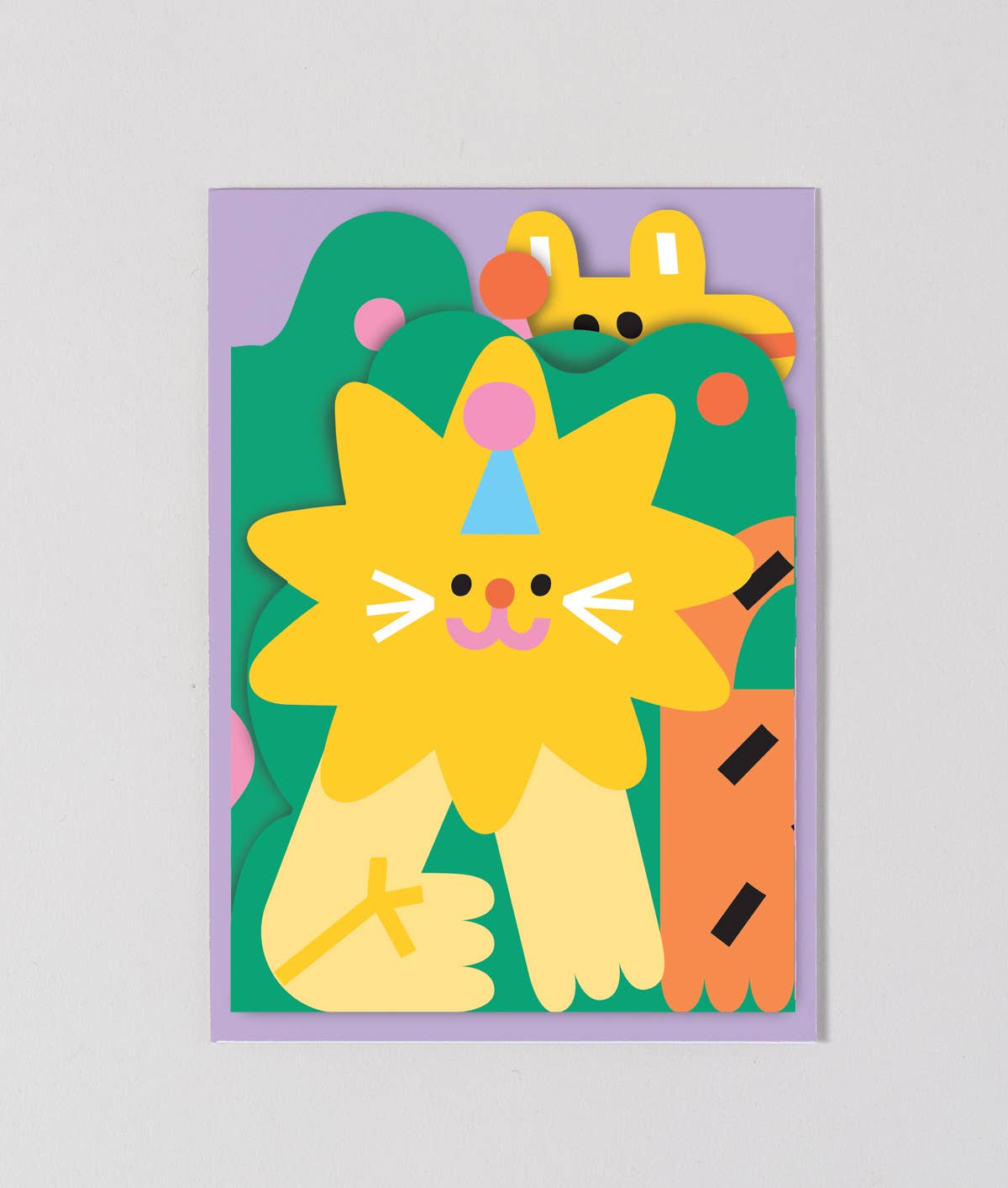 Jungle Fold Out Kid's Birthday Card