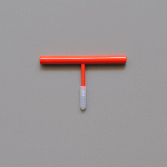 Wall-mounted hooks and Toilet Paper Holder - Neon Red