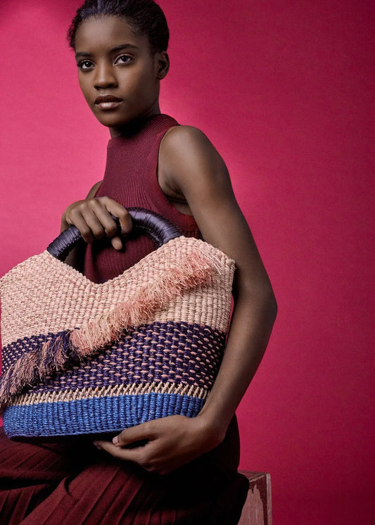 AAKS Oroo Natural - Woven Raffia Bag