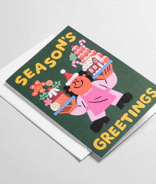Season Greetings - Embossed Card