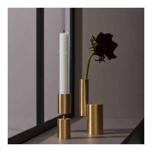 SOLID - Brass Candle Holder
