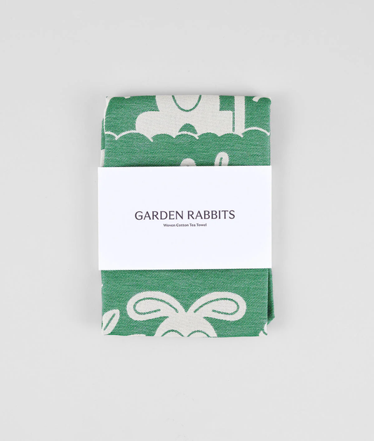 Garden Rabbits - Tea Towel