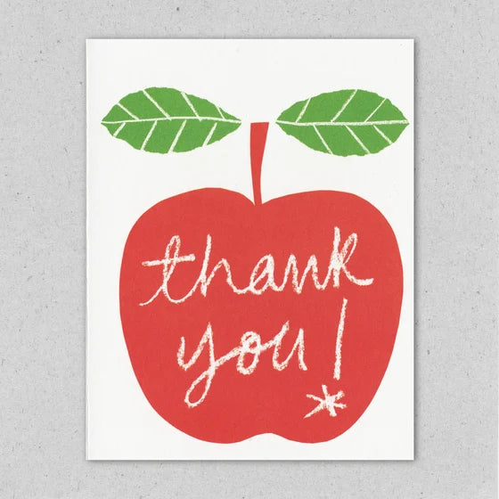 Apple Thank You Card