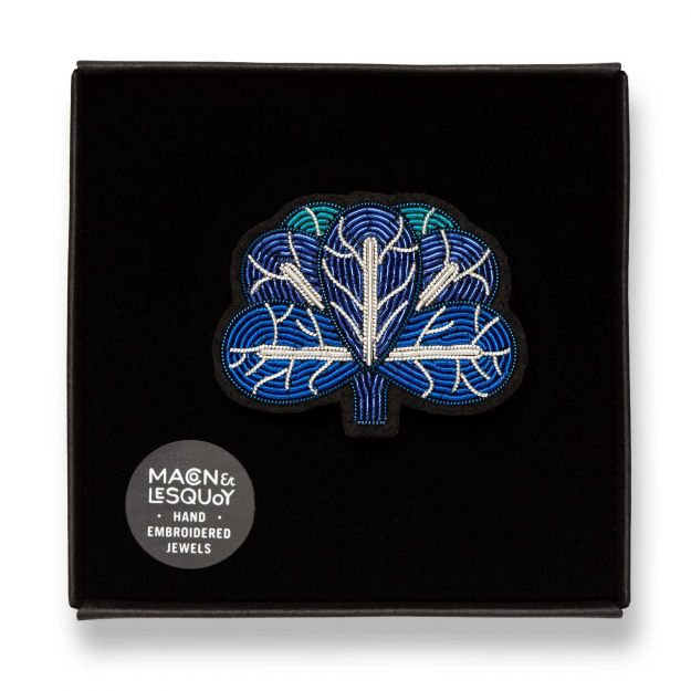 Blue Cabbage - Brooch