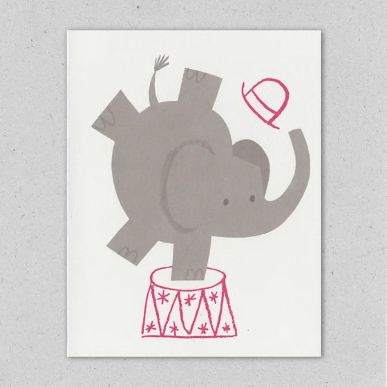 Cirque Elephant Card