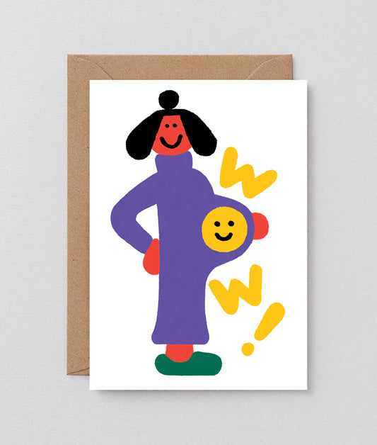 WOW Greeting Card
