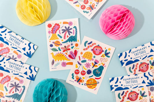 Funky Friends Temporary Tattoos