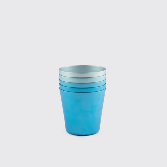 Tall Aluminium Tumbler - Blue Shades