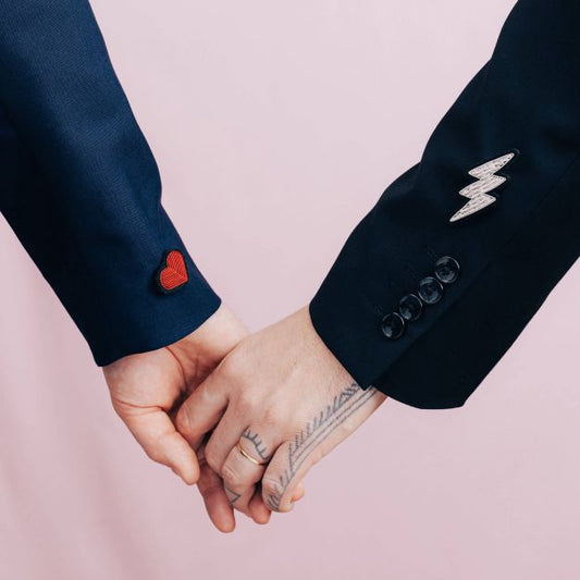 Pink Lightning- Brooch