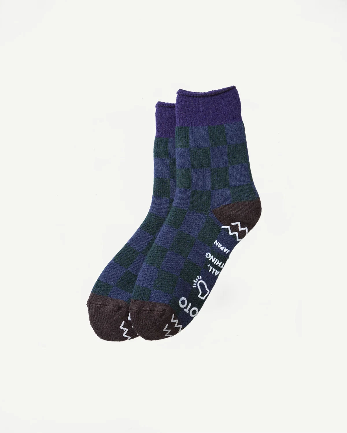 ROTOTO Pile Room Socks - Checkerboard