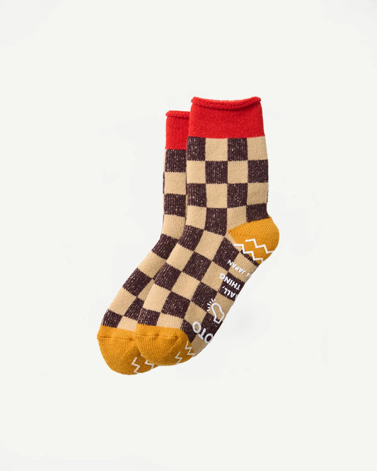 ROTOTO Pile Room Socks - Checkerboard