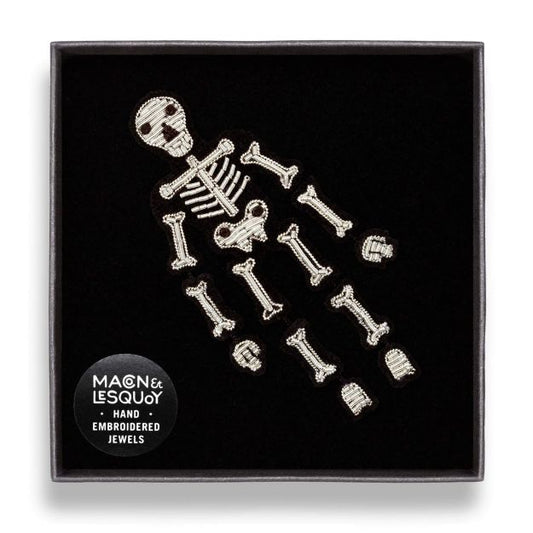 Silver Skeleton - Brooch