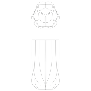 BRAID VASE - H 30cm / White