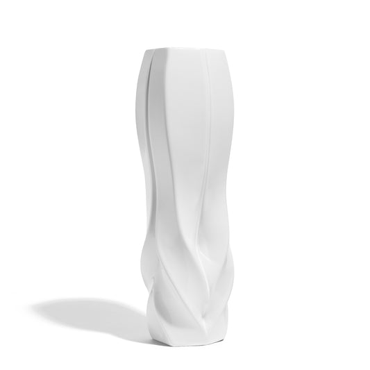 BRAID VASE - H 37cm / White