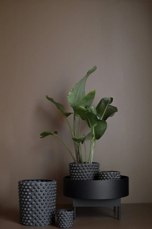 Cloudy - Large Flower Pot Ø33cm / Dark Grey