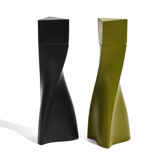DUO Salt and Pepper Grinder - Set of 2 / Black Green