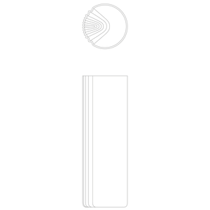 PULSE VASE - Clear - H 38cm