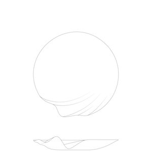 SERENITY PLATTER - Medium Ø25cm / Silver