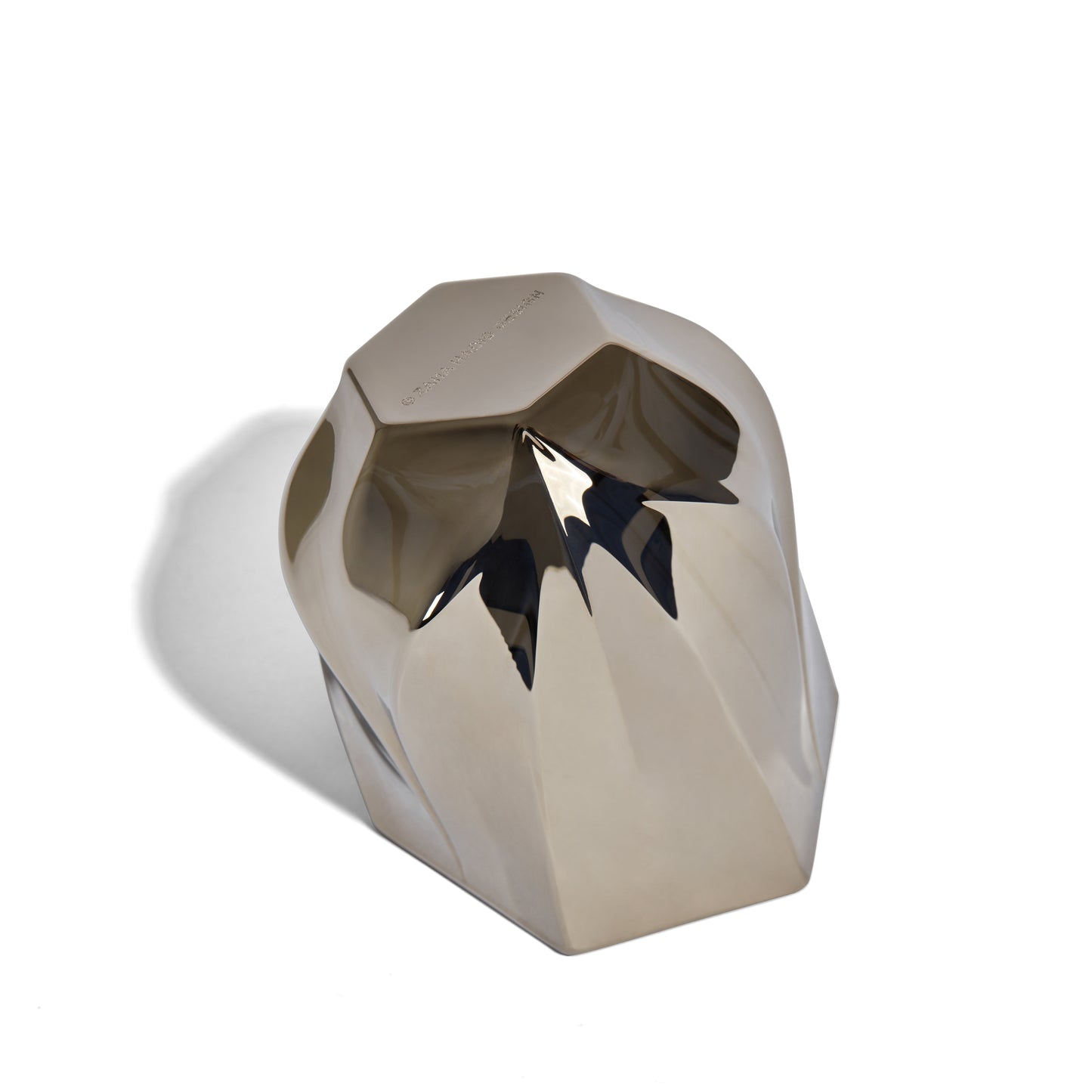 SHIMMER Tealight Holder - Silver Crystal Glass