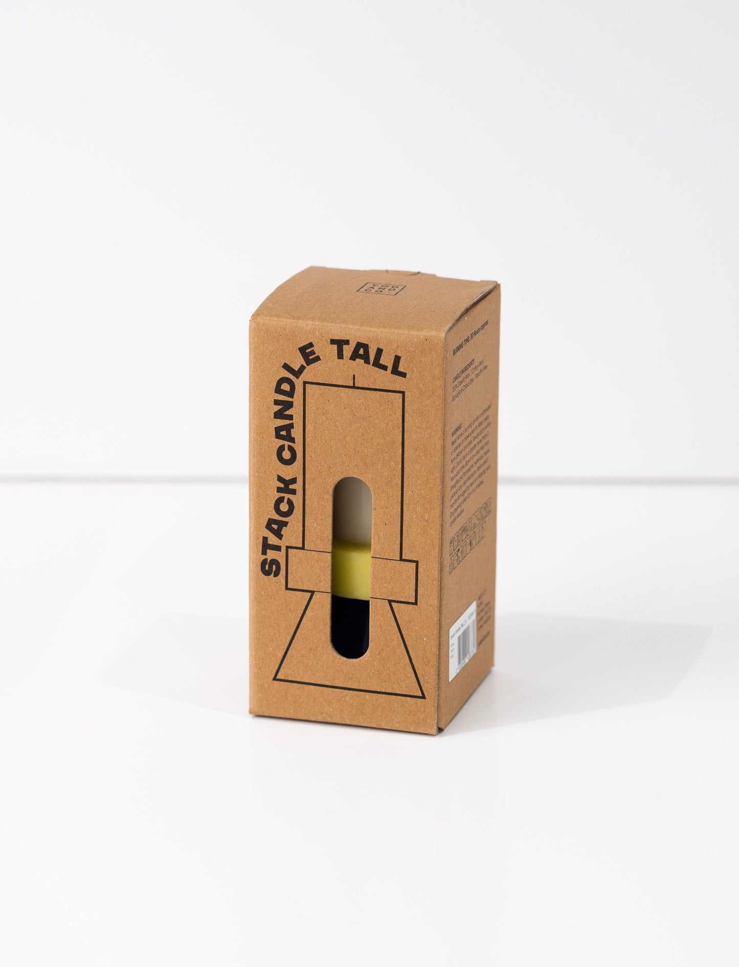 Stack Candle Tall - E - BLUSH / PASTEL PURPLE / TEAL