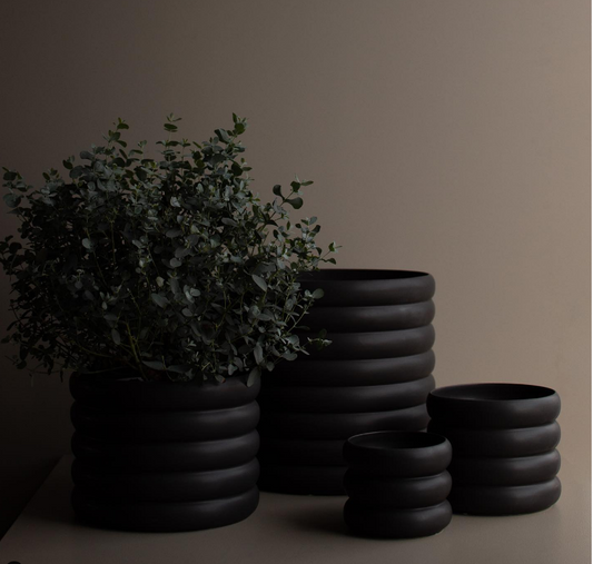 Mud - Flower Pot Ø20cm / Black