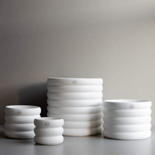 Mud - Flower Pot Ø14cm / White
