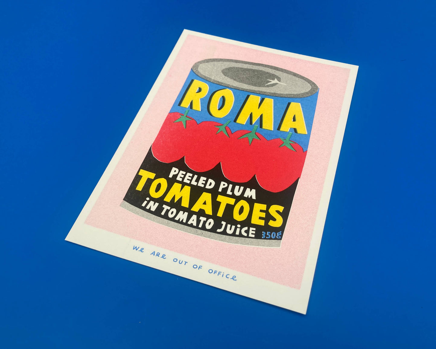 Roma Plum Tomatoes - Risograph print