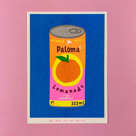 Paloma Lemonade - Risograph print