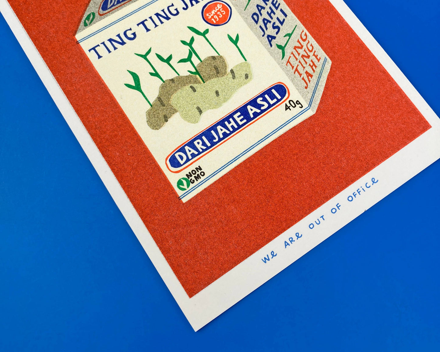 Ting Ting Jahe Ginger Candy - Risograph print
