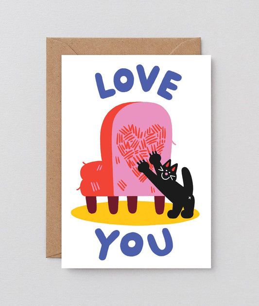 Cat Love Greeting Card