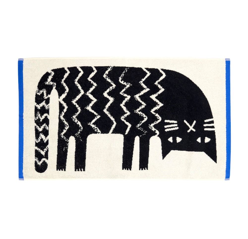 Lazy Cat Hand Towel