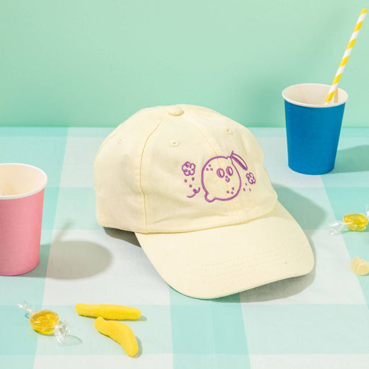 Magic Lemon Cap // Light Yellow & Purple