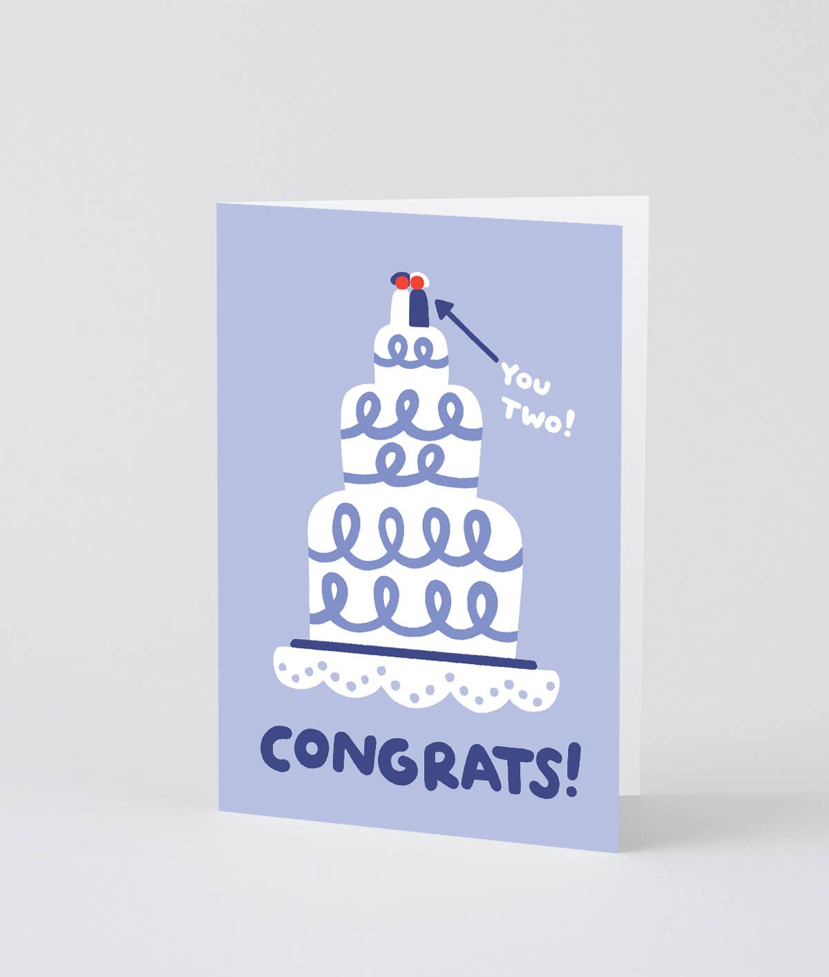 Congrats Wedding Cake Greeting Card