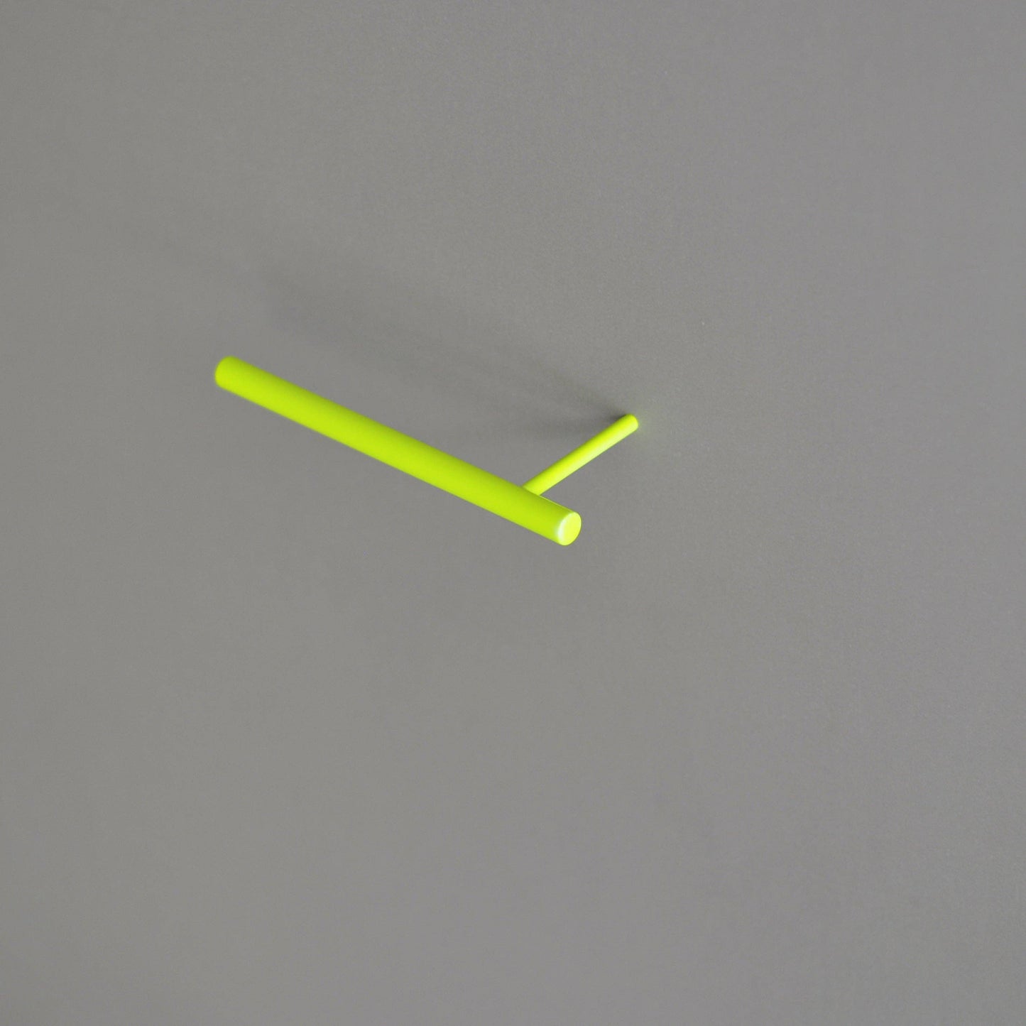 Wall-mounted hooks and Toilet Paper Holder - Neon Yellow
