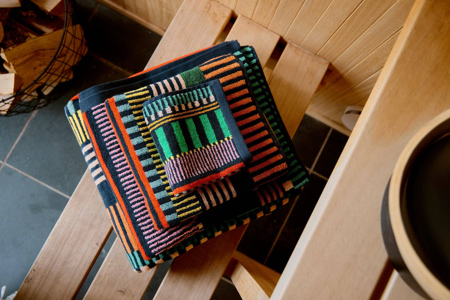 Multi Stripe Face Cloth