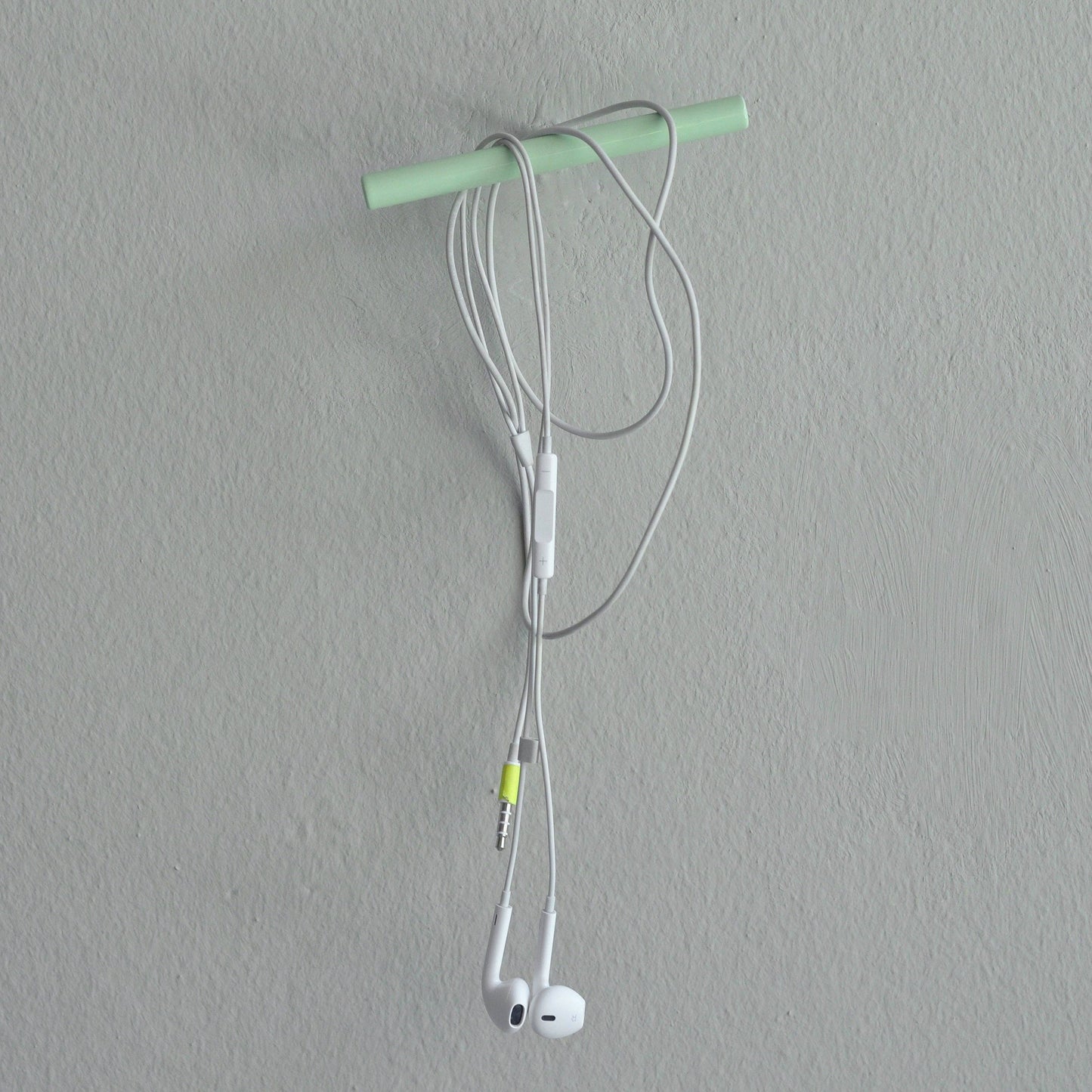 Wall-mounted hooks and Toilet Paper Holder - Mint Green