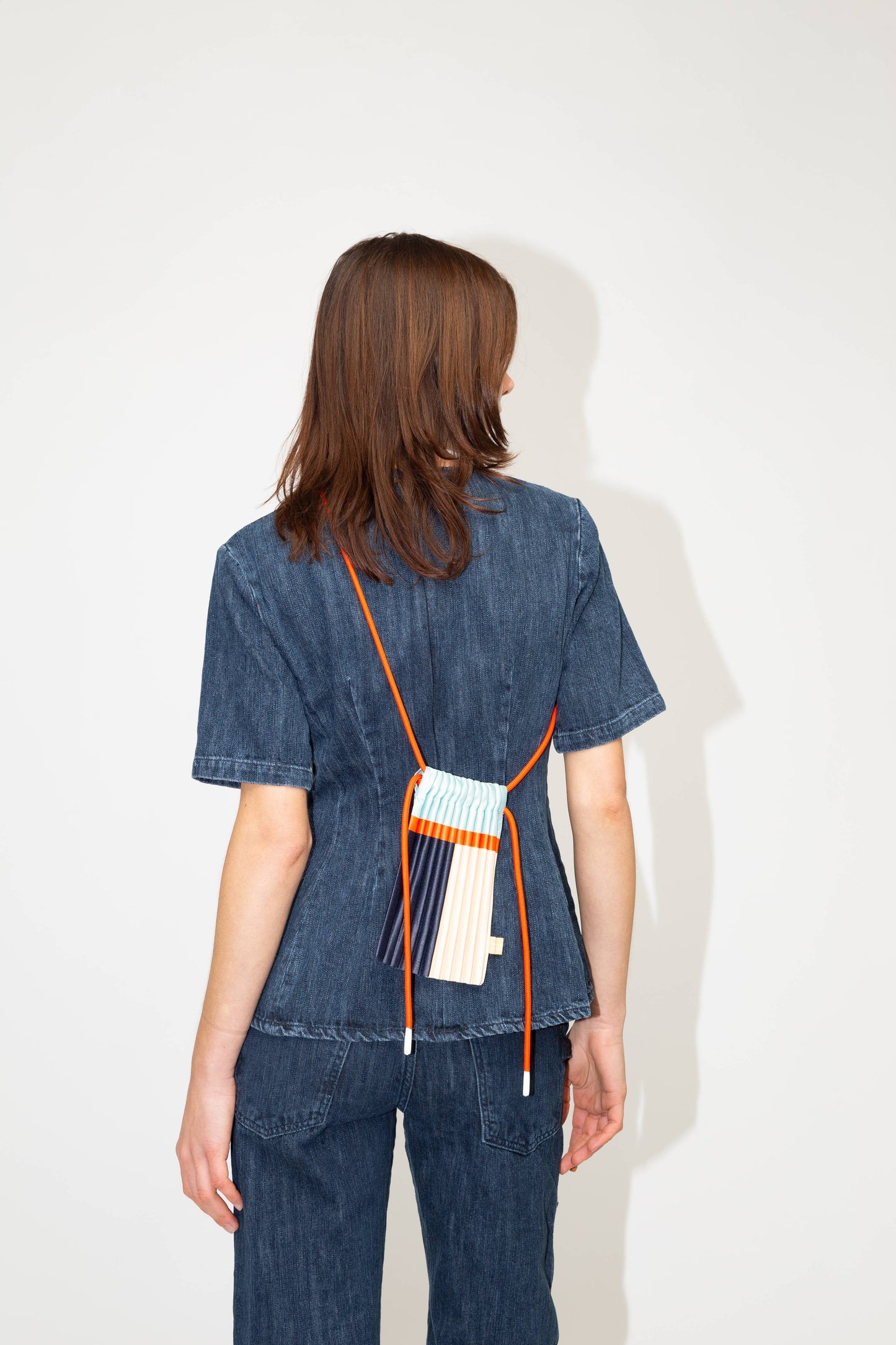 BLUE MINI SATIN BAG - Multitudes