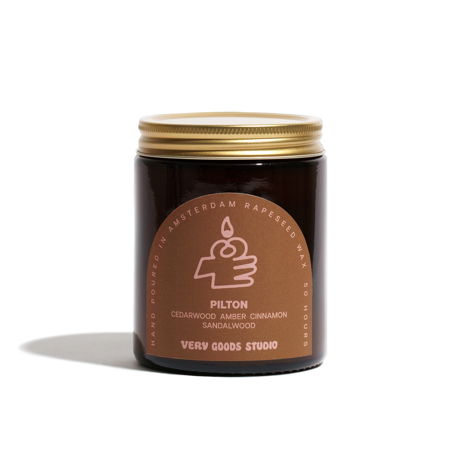 PILTON / 170 ml / 45-50 Hours Amber Glass Jars