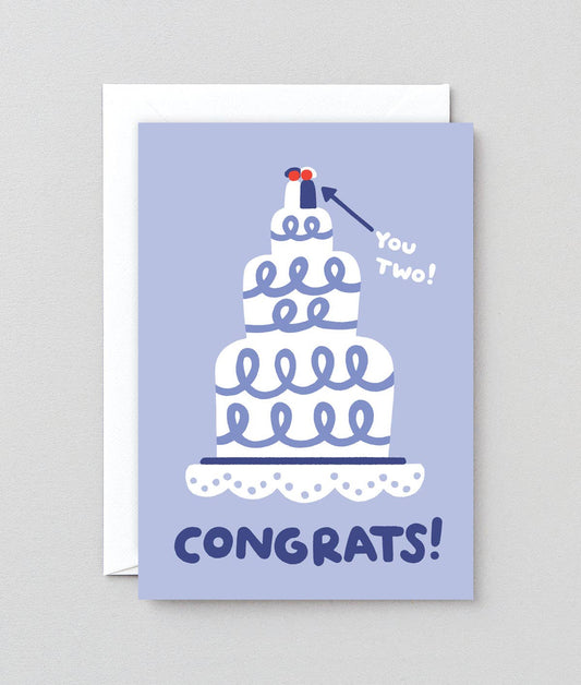 Congrats Wedding Cake Greeting Card