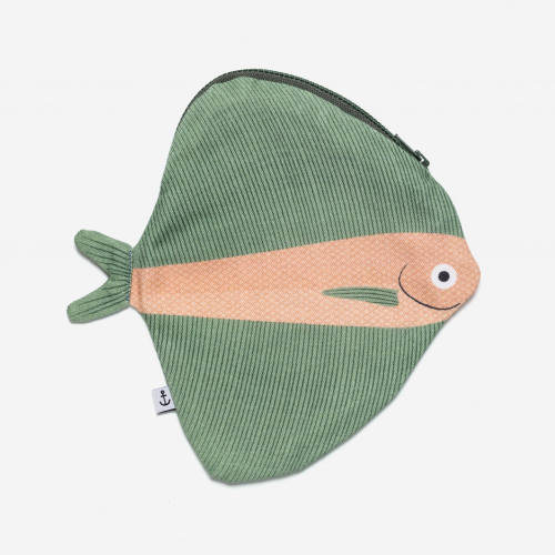 Green Fanfish - Cotton Pouch