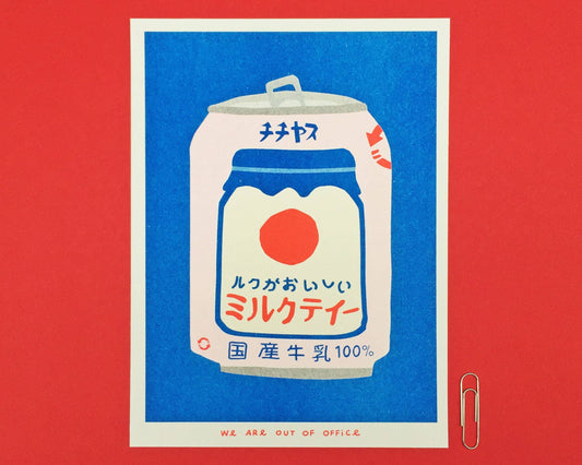 Japanese Milk Tea - Risograph print