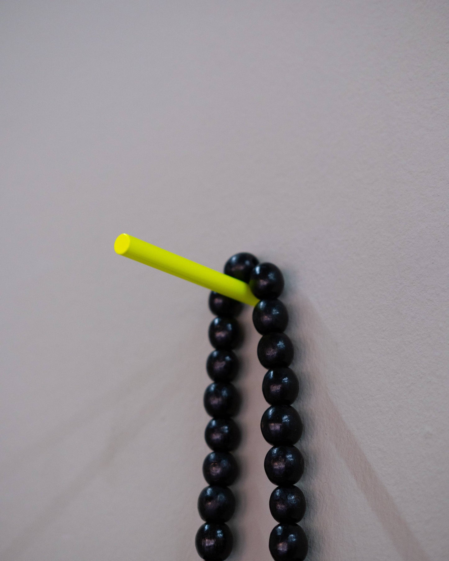 Wall-mounted hooks and Toilet Paper Holder - Neon Yellow