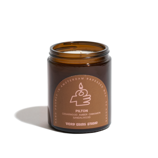 PILTON / 170 ml / 45-50 Hours Amber Glass Jars