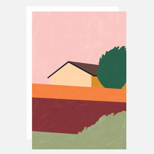 Warm Sky House - Art Card