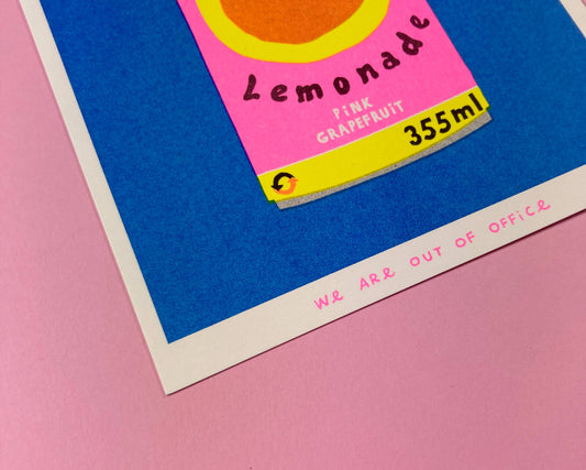 Paloma Lemonade - Risograph print