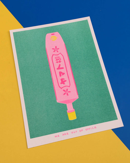 Japanese Glue - Risograph print