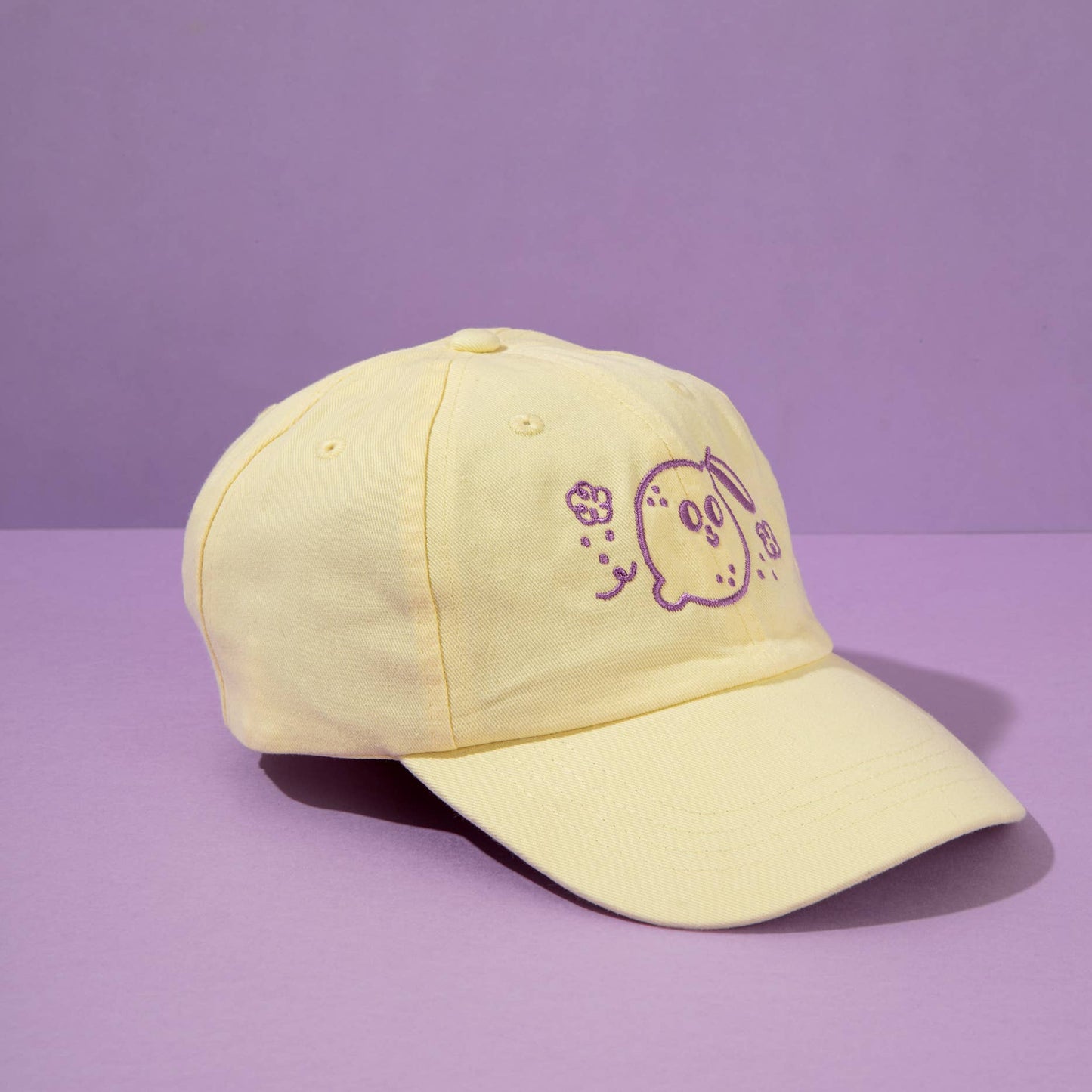 Magic Lemon Cap // Light Yellow & Purple