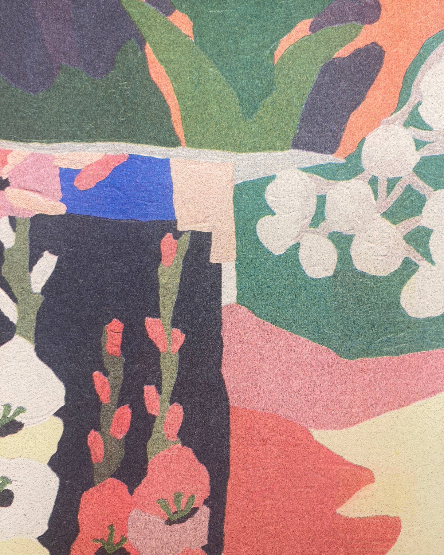 30x40 cm risoprint of flowers titled Tominokoji-Dori #3